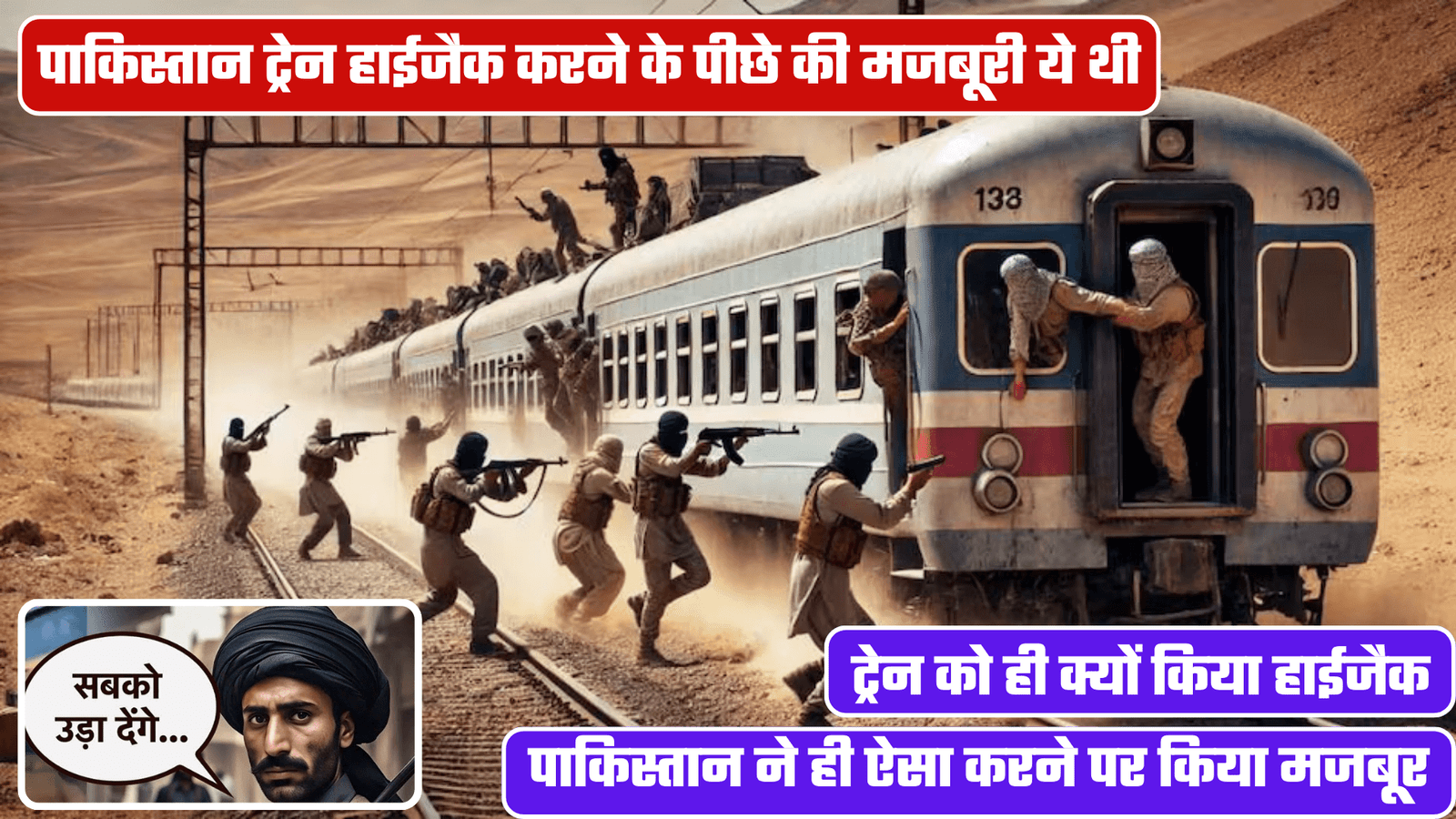 Pakistan Train Hijack Exposed! Baloch Army का सच 😱 | Majeed Brigade की साजिश?
