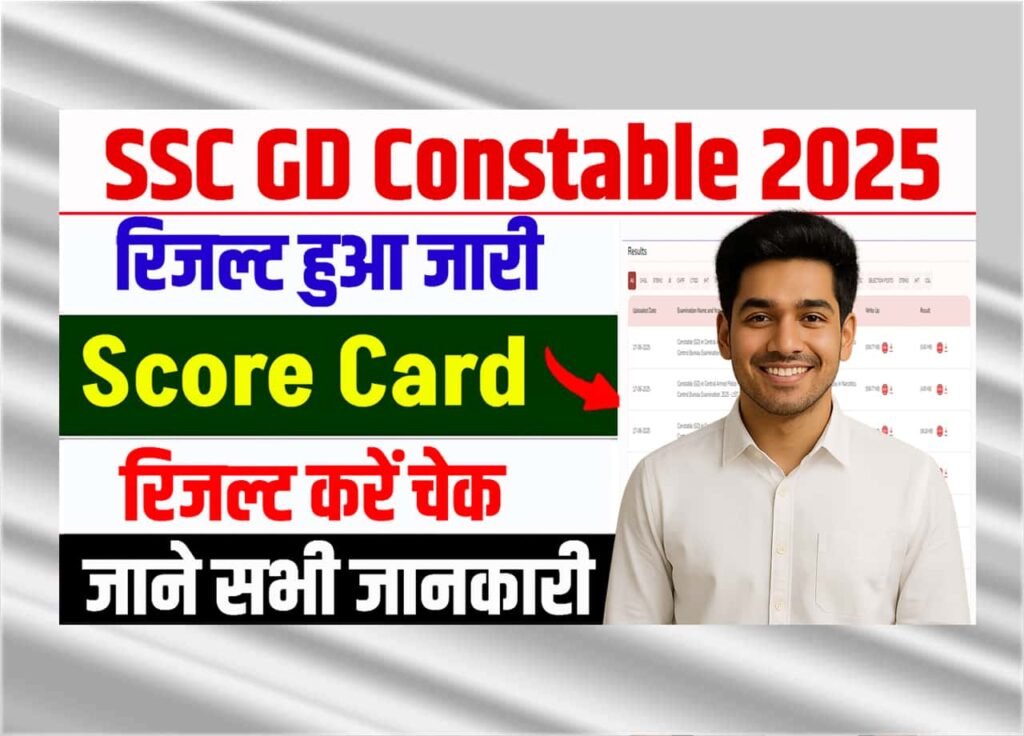 SSC GD Constable Score Card 2025