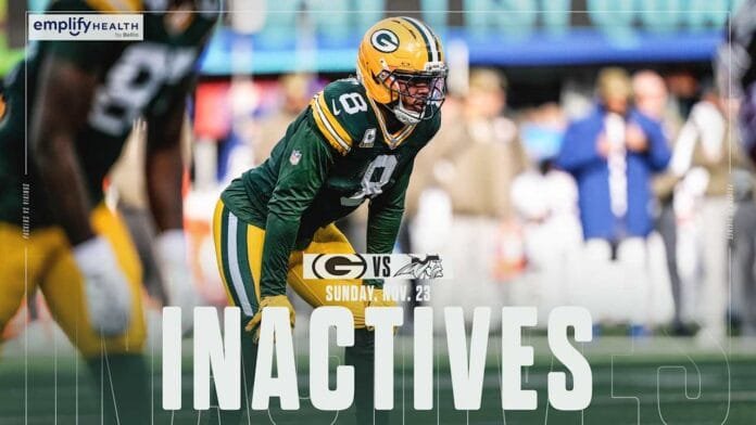 Green Bay RB Josh Jacobs will not play Sunday