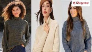 सर्दियों में टर्टलनेक स्वेटर से पाएं स्टाइलिश और एलिगेंट लुक Hindustan Hindi News